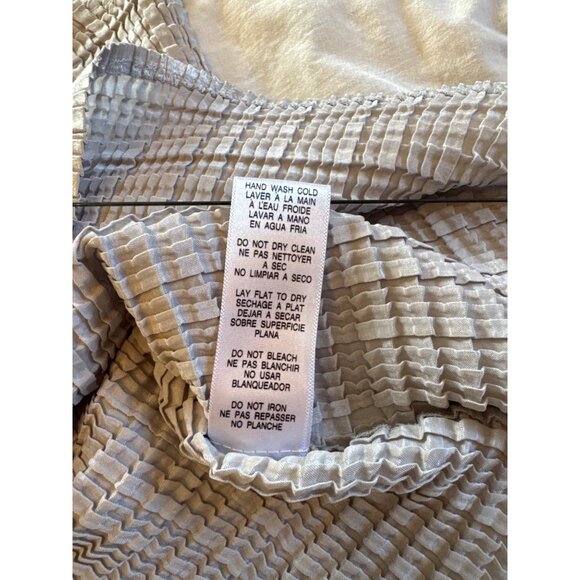 Casual Corner Open Sweater and Tank Top Set Large Gray Textured Sleeveless Knit - Picture 12 of 12